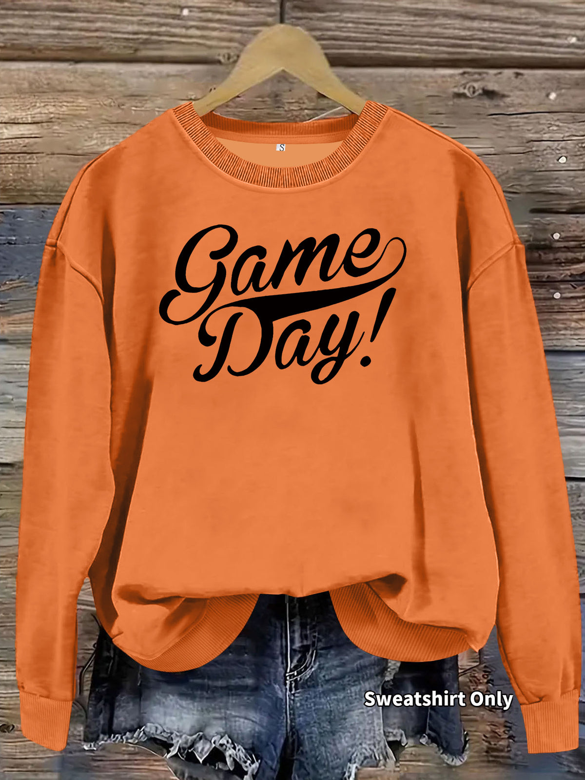 Printed loose women's fleece hoodie