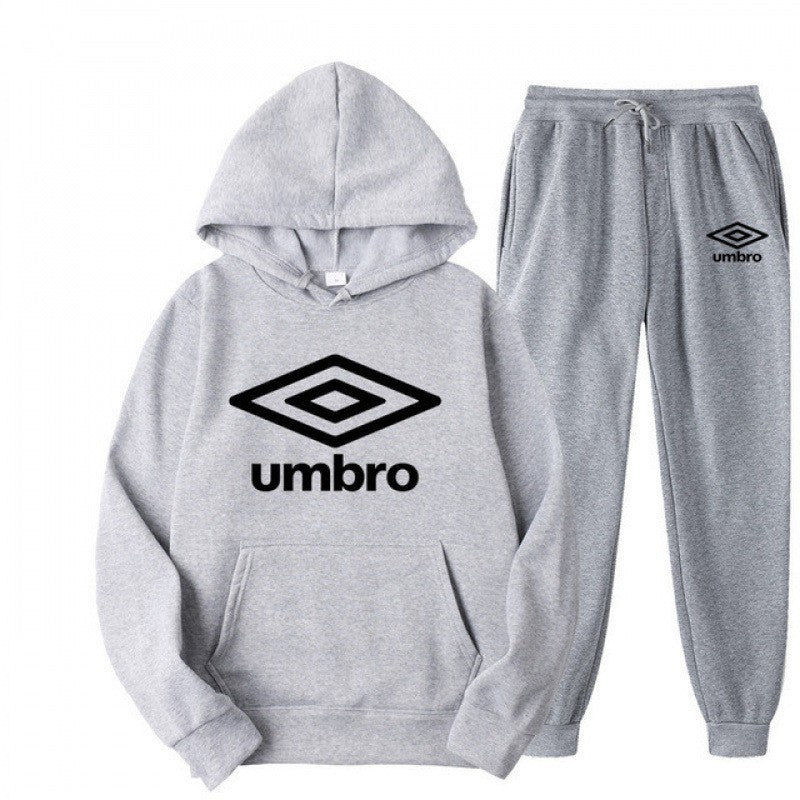 Sporty Hoodie and Pants Set for Men, Streetwear Casual Printed Hooded Sweatshirt  Joggers, Two-Piece