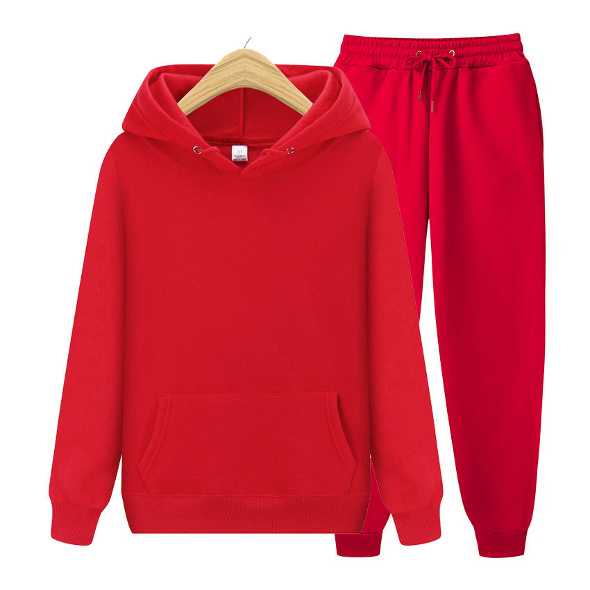 Men's Solid Color Thickened Hoodie Sweatshirt Casual Pullover Unisex Top