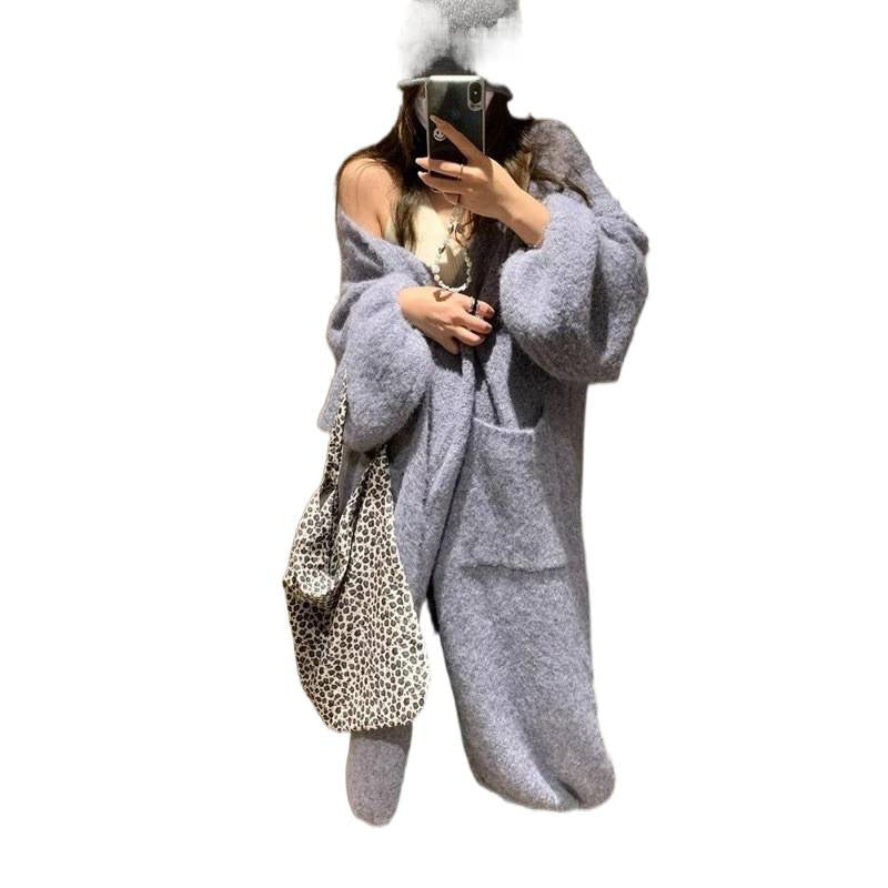 Autumn and winter thick loose sweater jacket