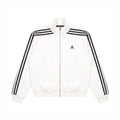 Sporty Side Stripe Open Front Stand Collar Loose Casual Hoodie