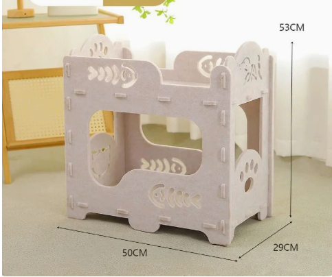 Felt Cat Nest Felt Pet Supplies Multi functional Removable Washable Up and Down Felt Cat Bed Suitable for Cats of All Sizes and