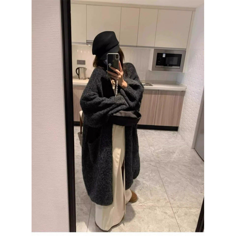 Autumn and winter thick loose sweater jacket