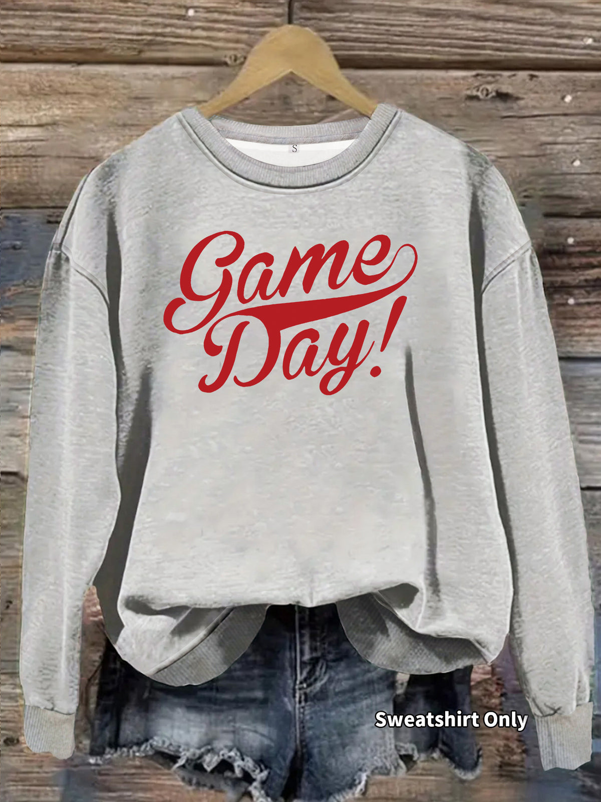 Printed loose women's fleece hoodie
