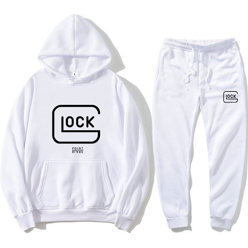 Streetwear Hooded Crewneck Sweatshirt for Men, Casual Warm Hoodie
