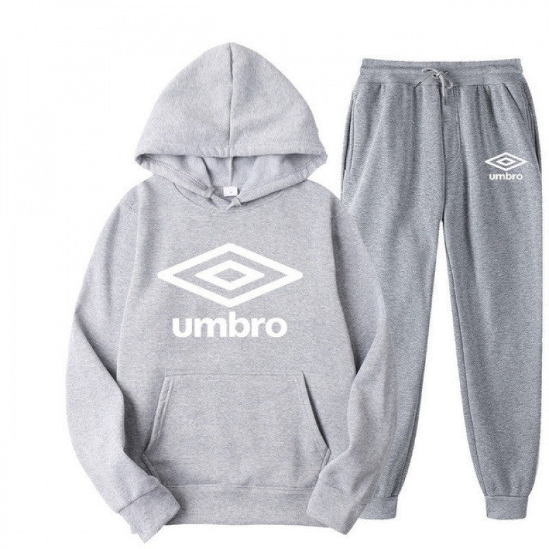 Sporty Hoodie and Pants Set for Men, Streetwear Casual Printed Hooded Sweatshirt  Joggers, Two-Piece