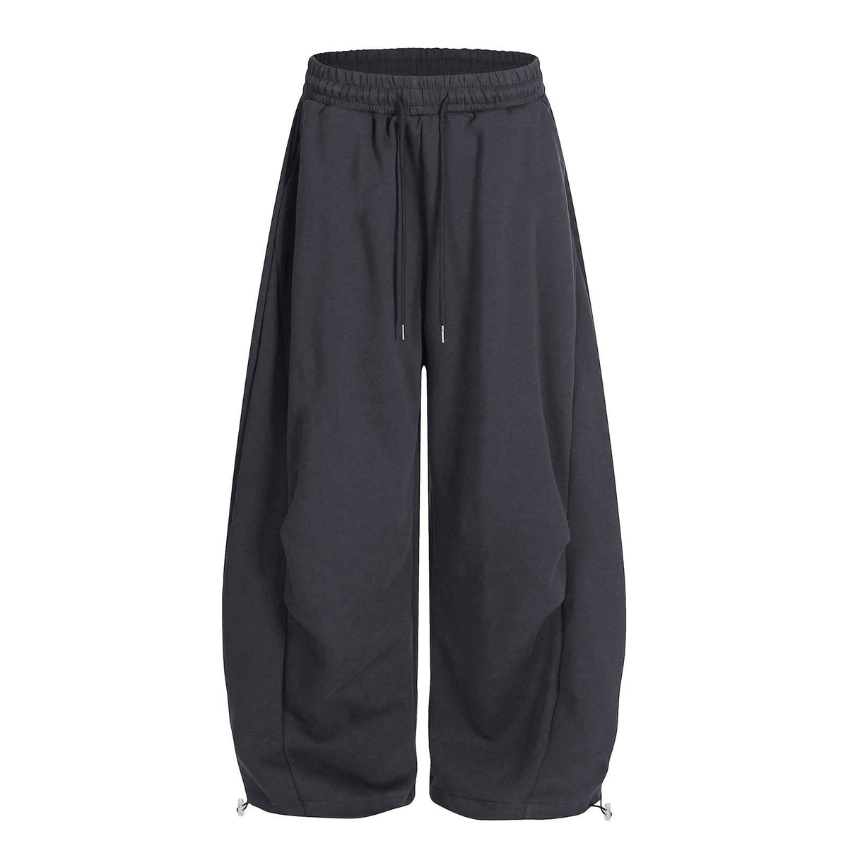 Women's Solid Color Drapey Wide Leg Pants, Loose Fit Casual Lightweight Trousers