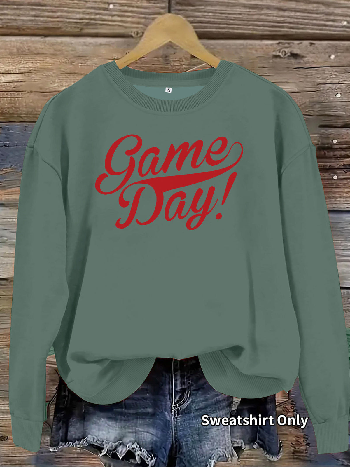 Printed loose women's fleece hoodie