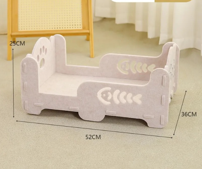 Felt Cat Nest Felt Pet Supplies Multi functional Removable Washable Up and Down Felt Cat Bed Suitable for Cats of All Sizes and