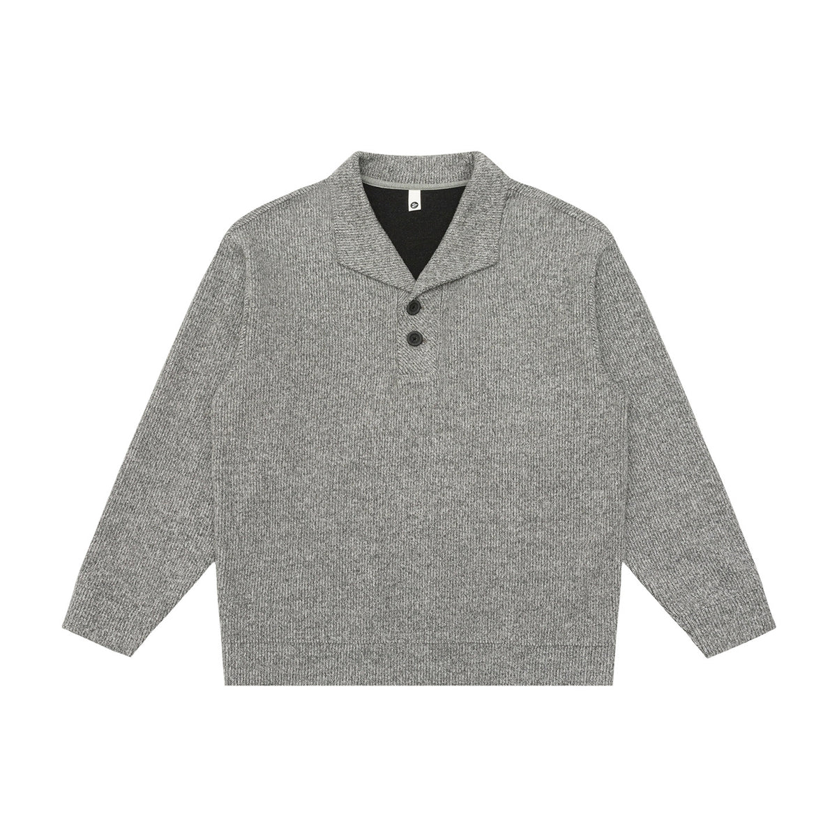 Men's  Heavyweight Turn-Down Collar Pullover Sweatshirt Casual Loose Fit Jacket