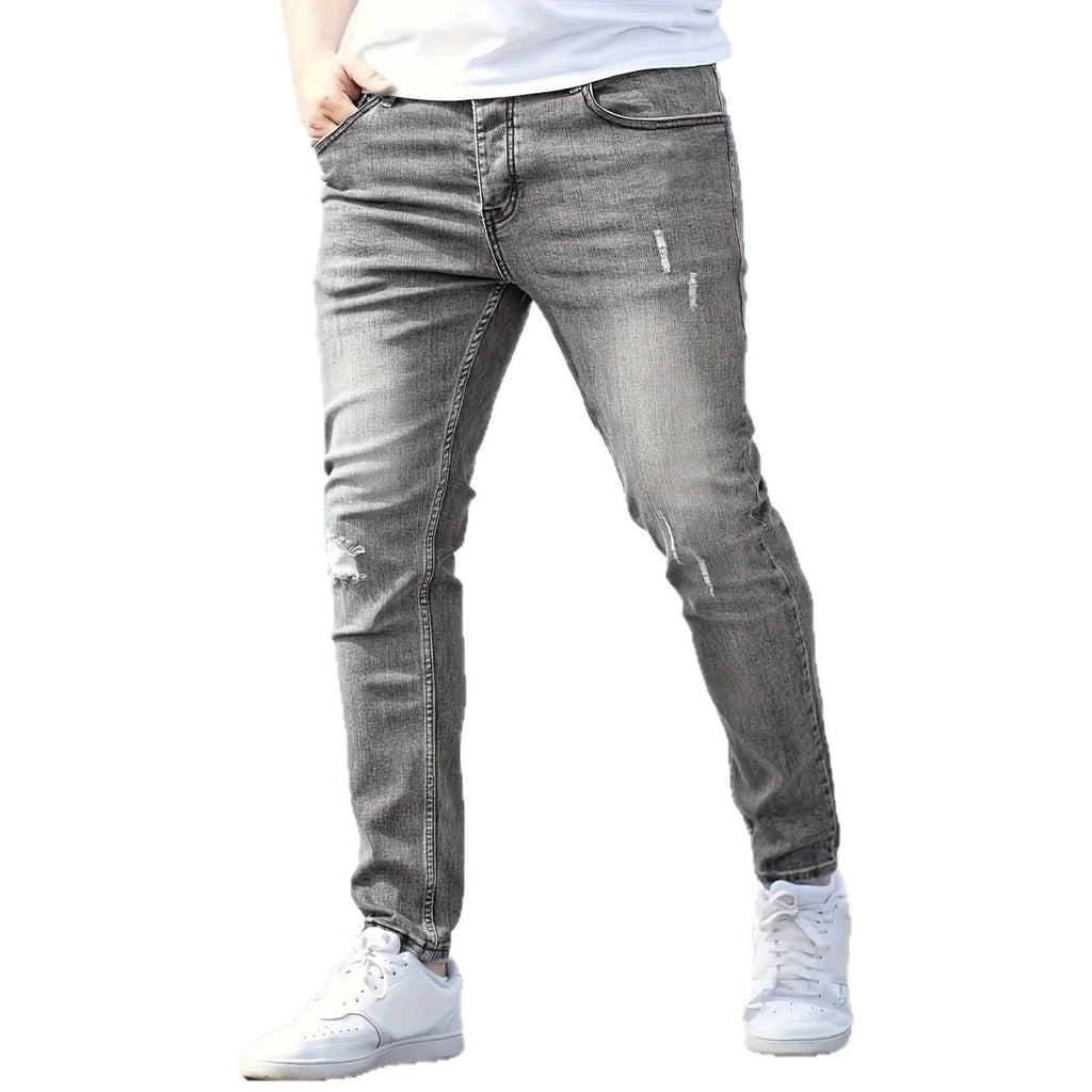 Style Summer Slim Fit Skinny Jeans for Men Fashion Casual Denim Pants