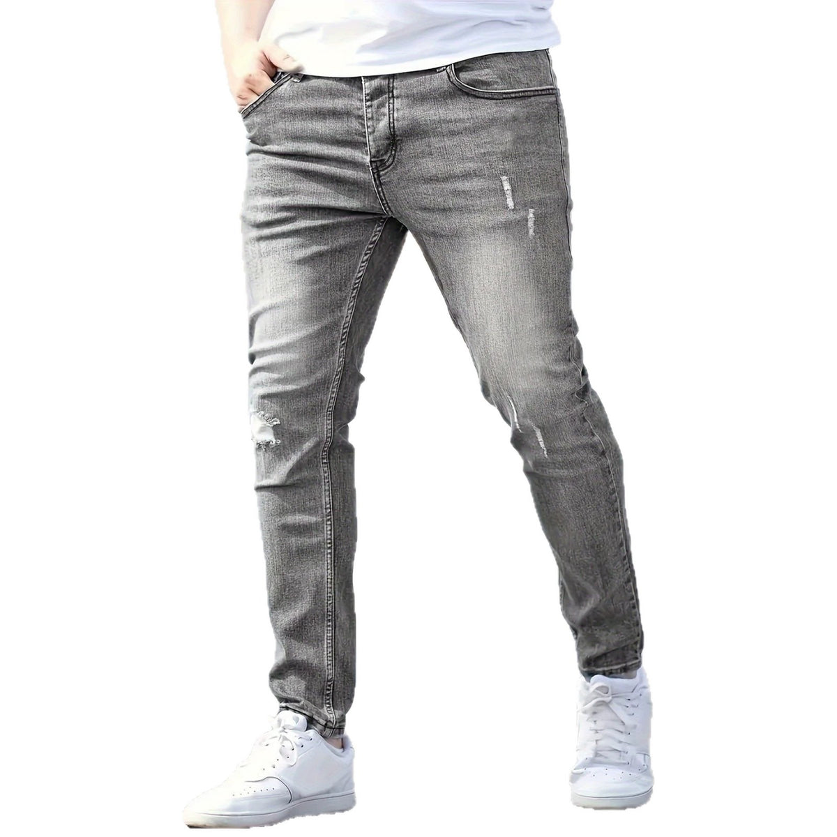 Style Summer Slim Fit Skinny Jeans for Men Fashion Casual Denim Pants