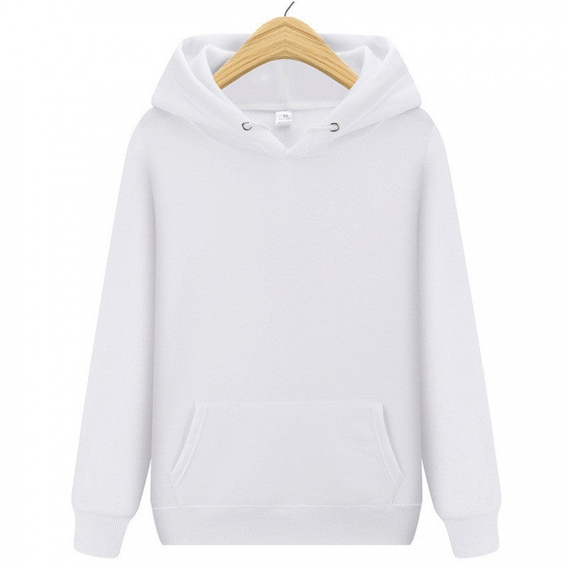Solid Color Casual Athletic Pullover Hoodie Unisex Sweatshirt Jacket