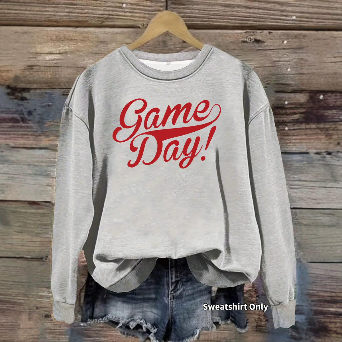 Printed loose women's fleece hoodie