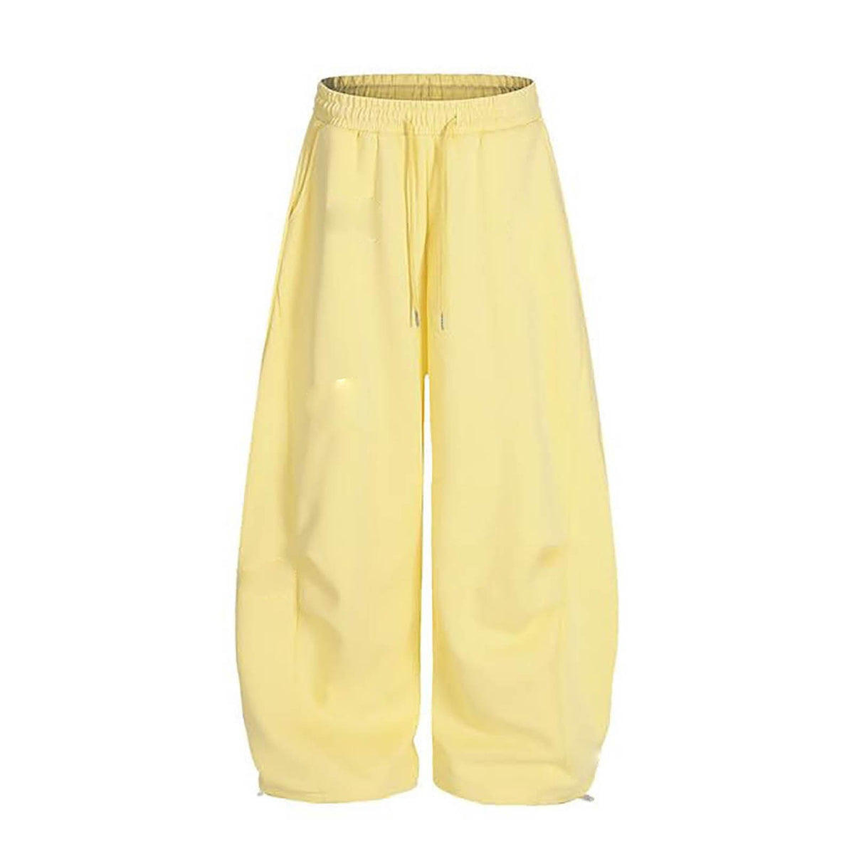 Women's Solid Color Drapey Wide Leg Pants, Loose Fit Casual Lightweight Trousers