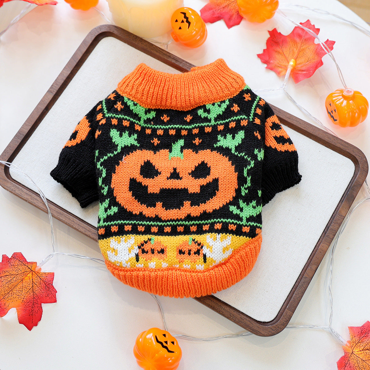 PETCIRCLE Christmas Holiday Knit Sweater Dress for Dogs and Cats Autumn Winter Pet Collection