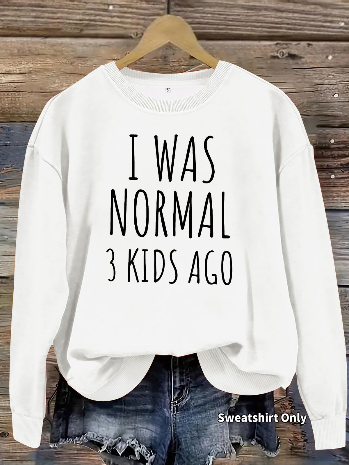 Round neck fleece hoodie