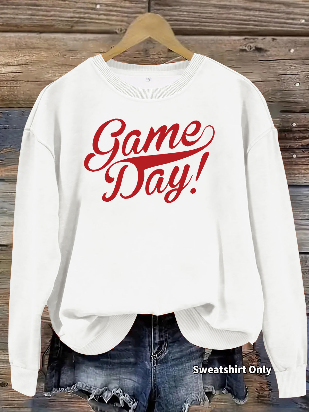 Printed loose women's fleece hoodie