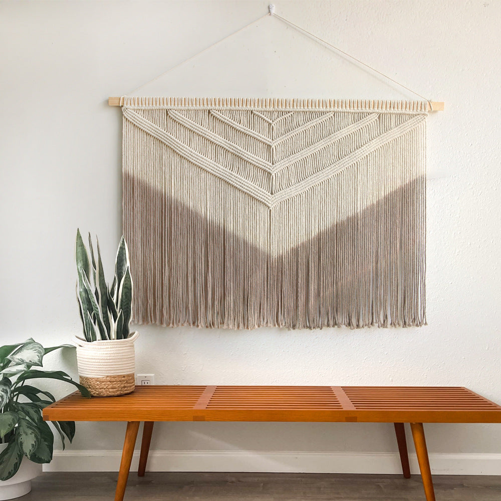 Nordic Style Home Wall Decor Hand-Woven Tapestry Vintage Cottage Room Decoration Background Wall Hanging