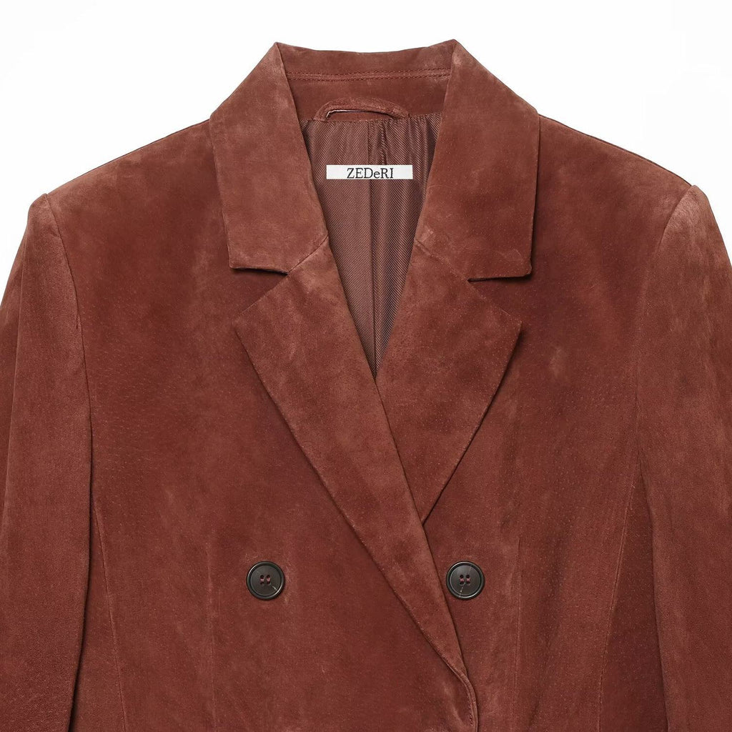 Tailored lapel suit jacket
