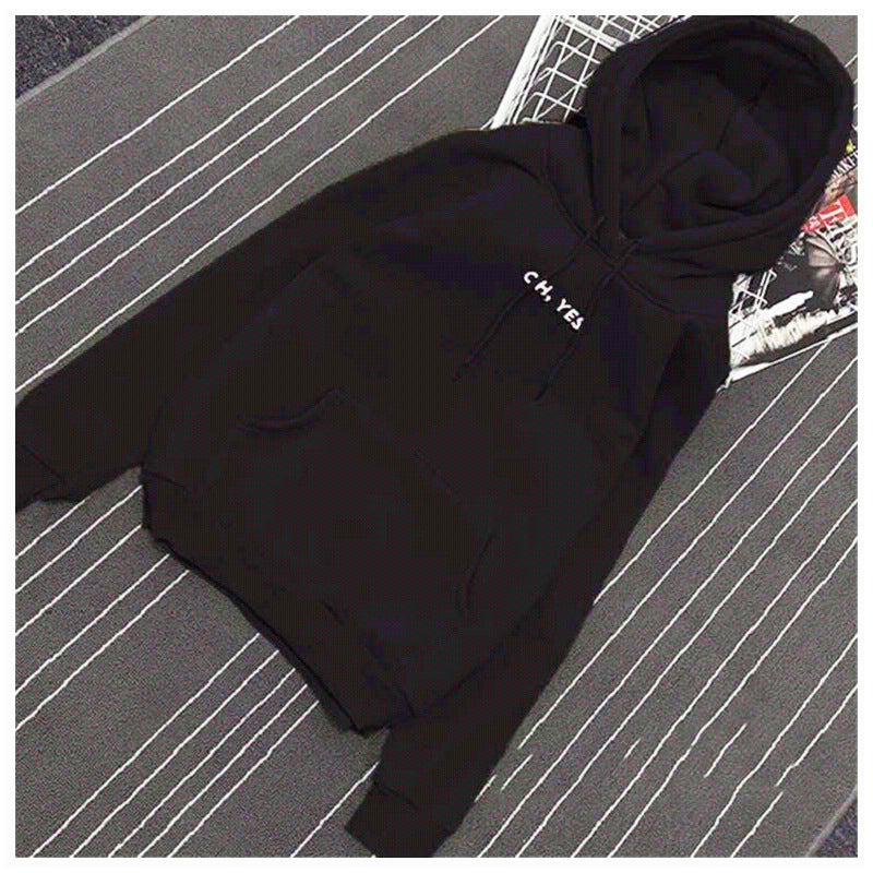 Women's Fleece-Lined Hooded Sweatshirt, Loose Fit Jacket