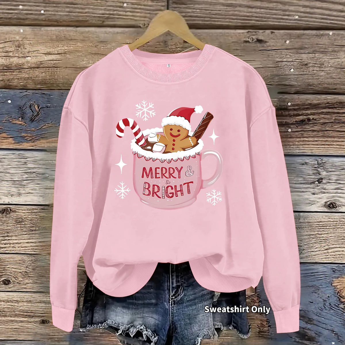 Loose velvet sweatshirt