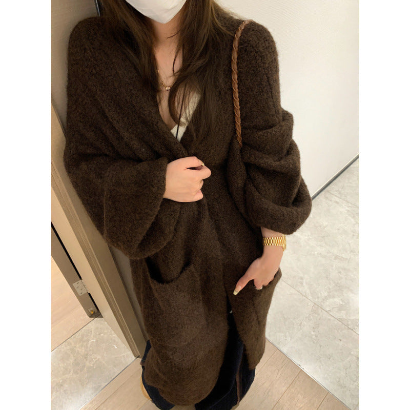 Autumn and winter thick loose sweater jacket