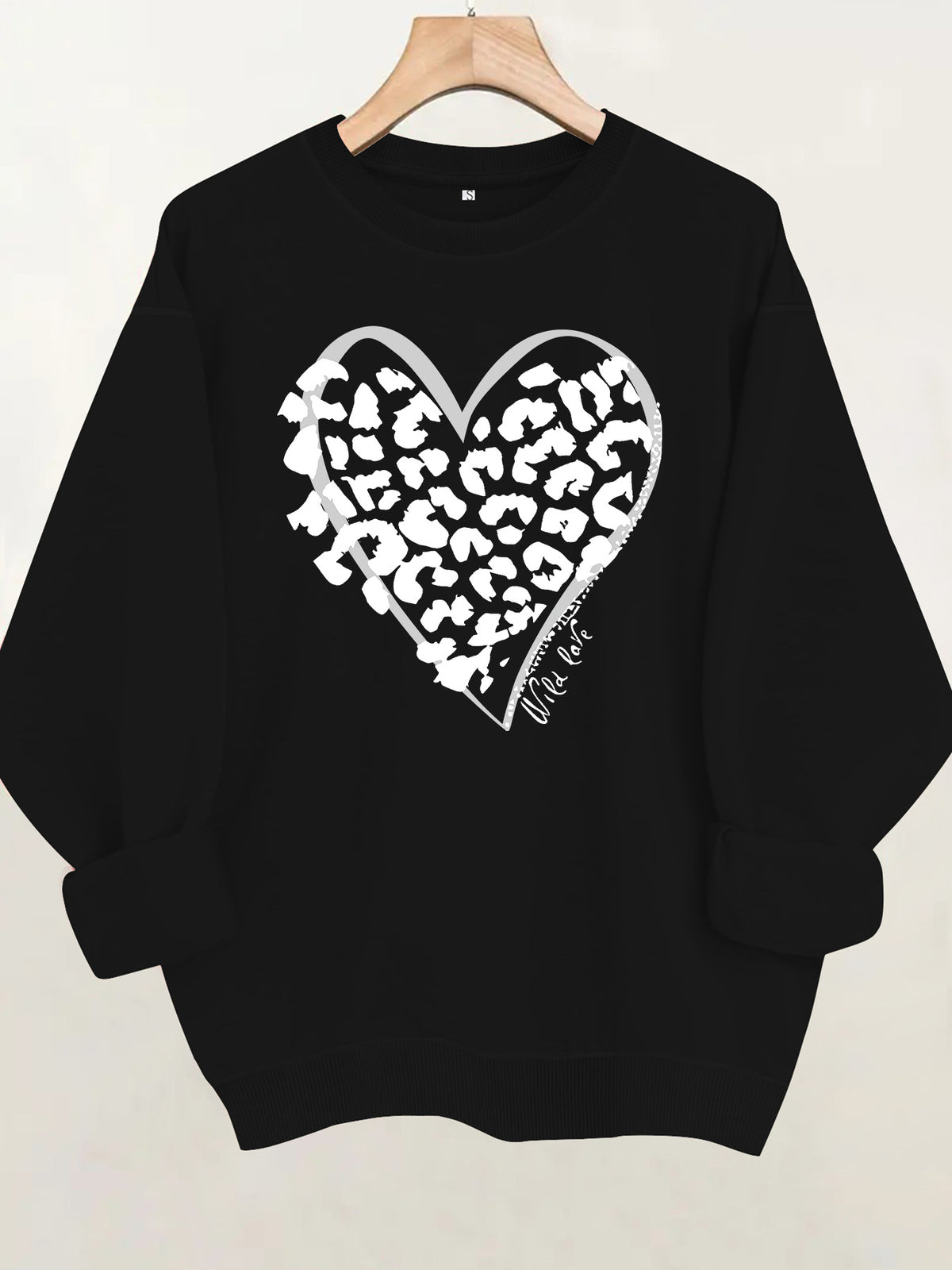 Round neck fleece hoodie