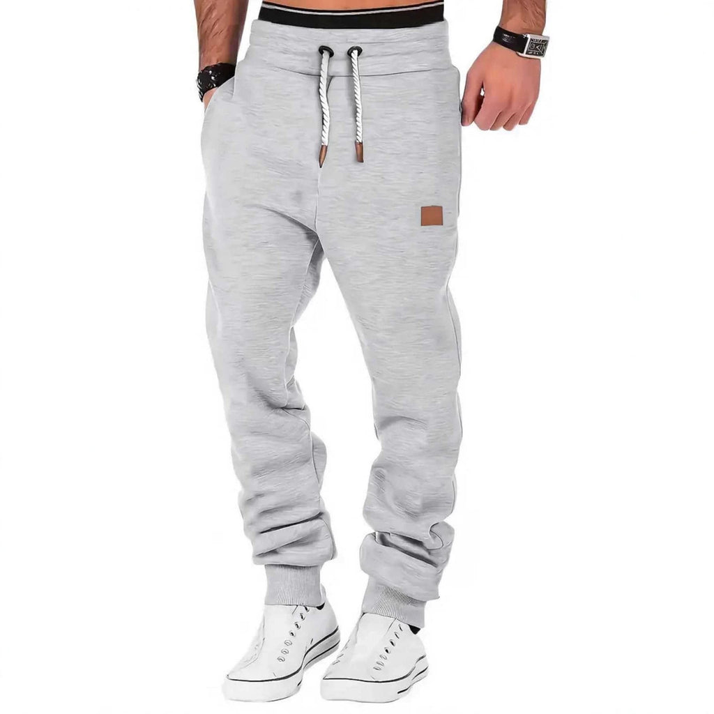 Men's Casual Sports Heavyweight Letter Print Elastic Waist Drawstring Sweatpants