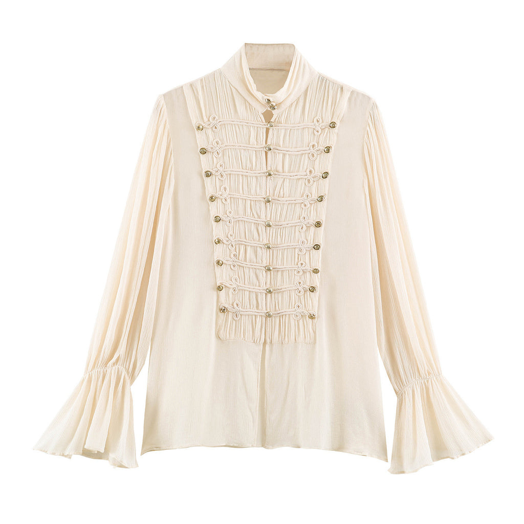 Rope knot long sleeved shirt