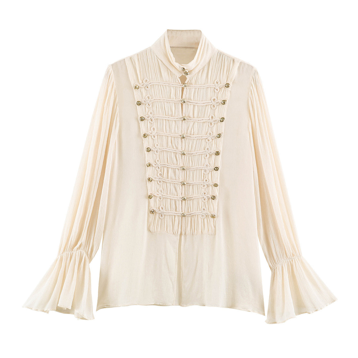 Rope knot long sleeved shirt