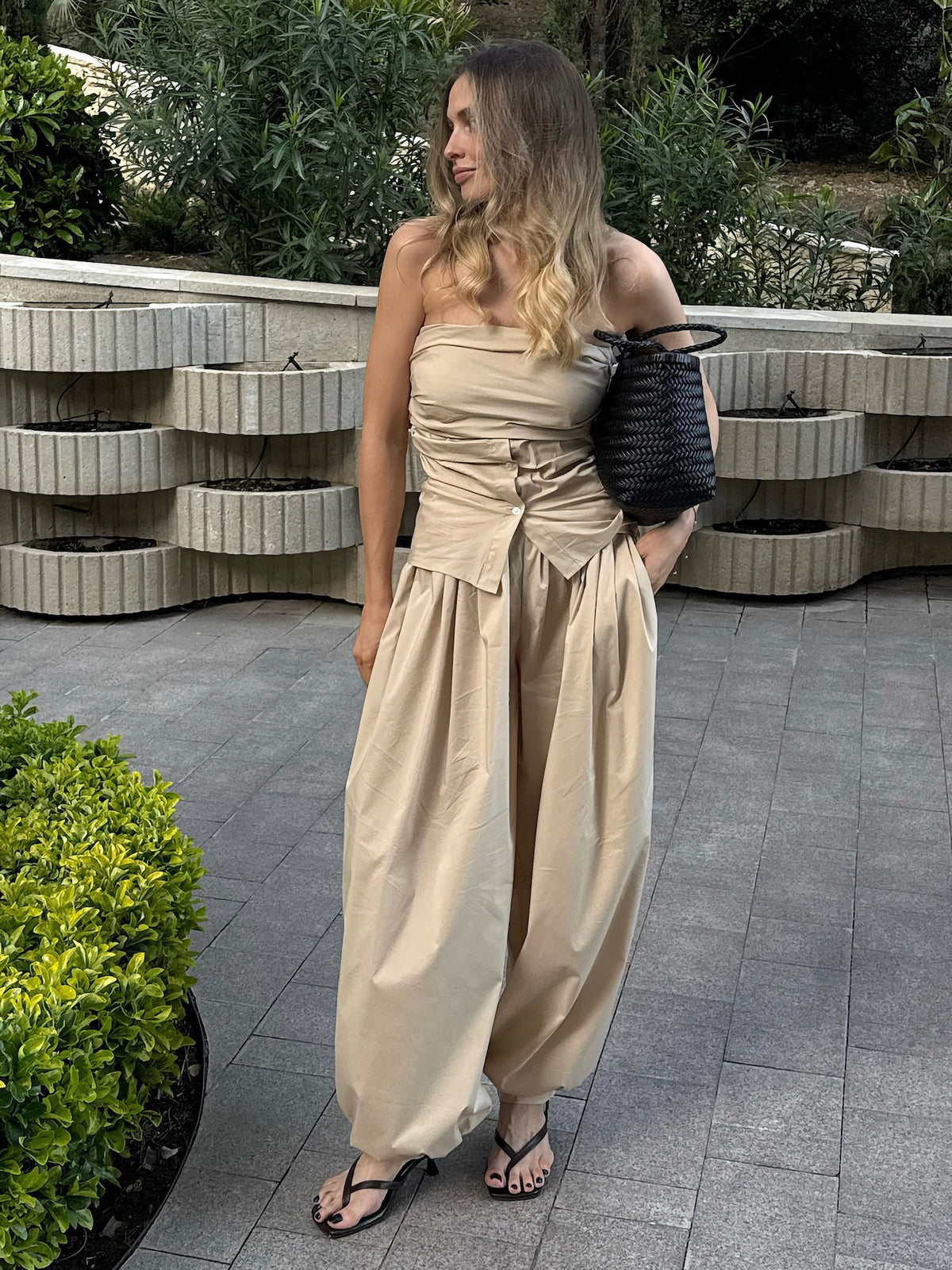 Casual sports lazy balloon shaped pants