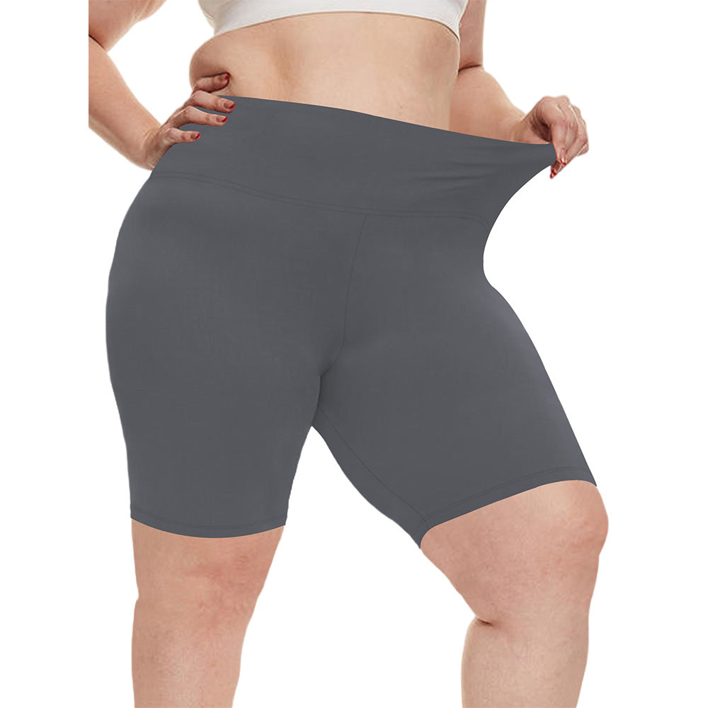 Pocket five quarter yoga shorts for women tight fitting high waisted yoga sports pants