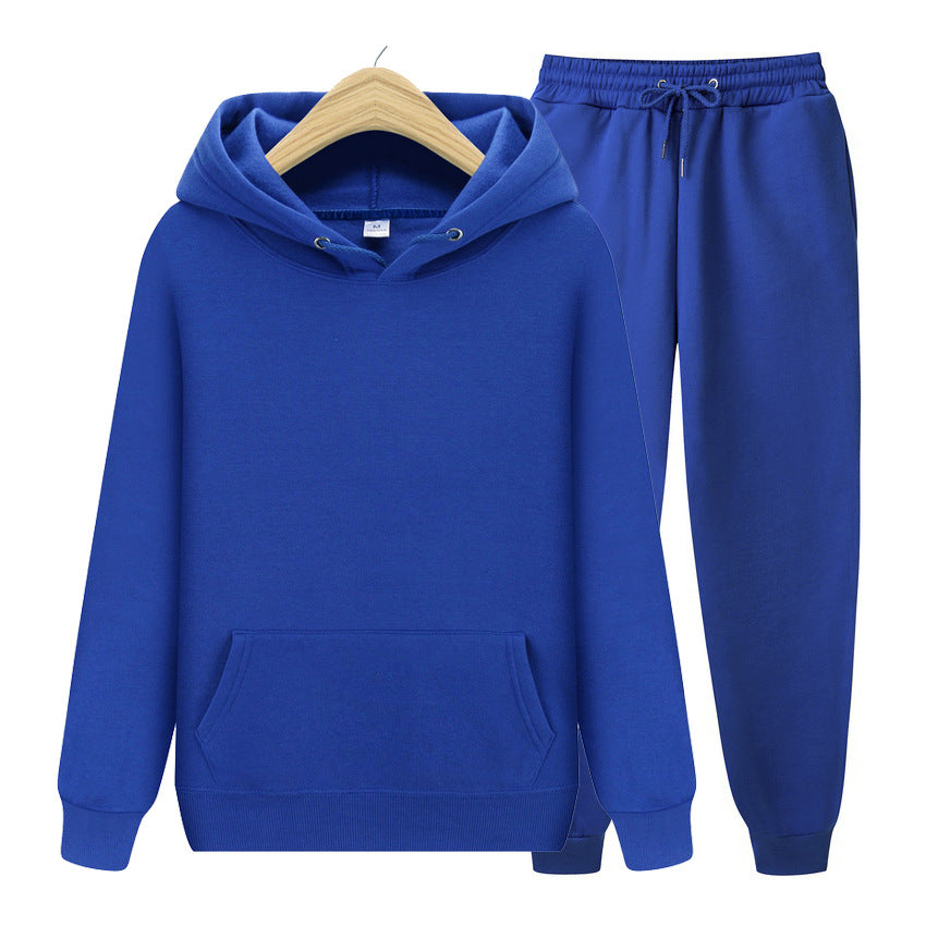 Men's Solid Color Thickened Hoodie Sweatshirt Casual Pullover Unisex Top