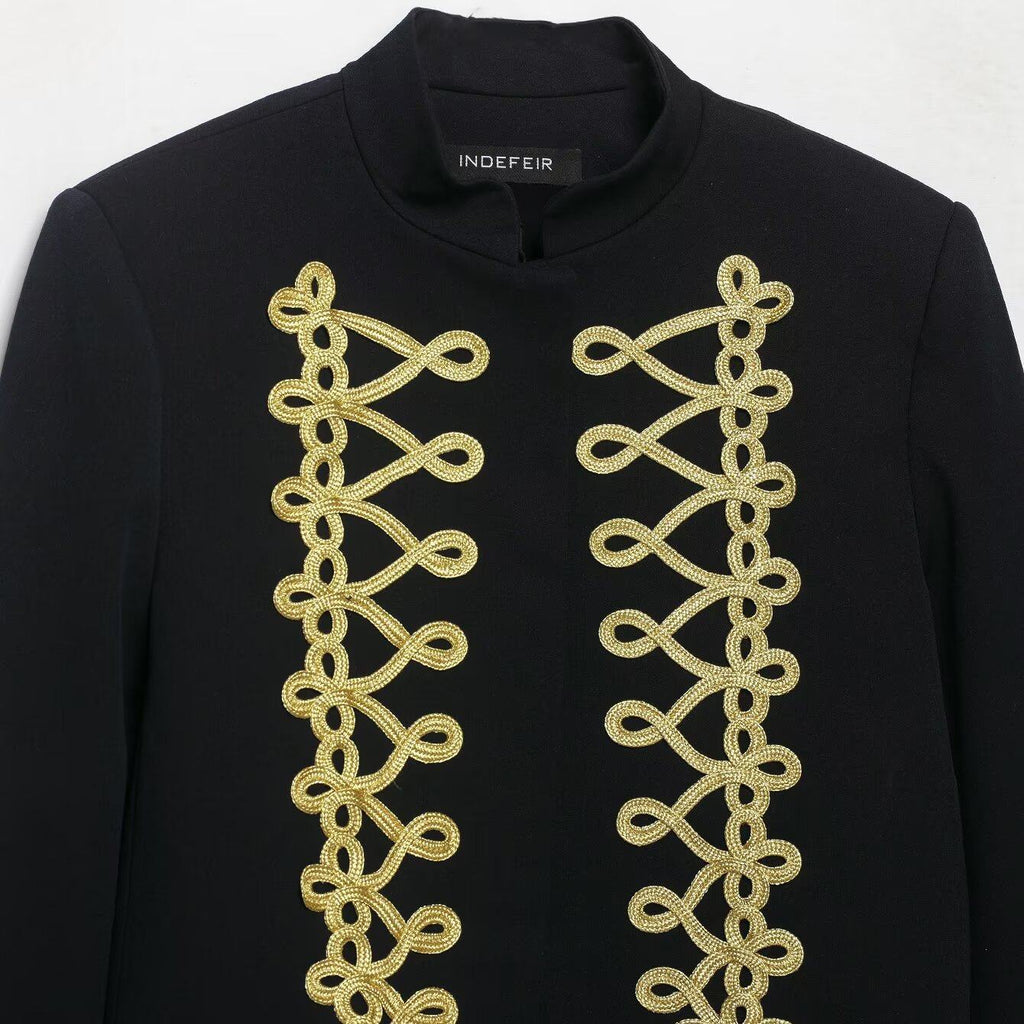 Rope knot long sleeved jacket
