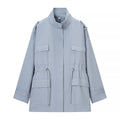 Long sleeved waist cinching jacket