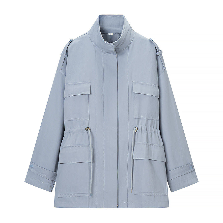 Long sleeved waist cinching jacket