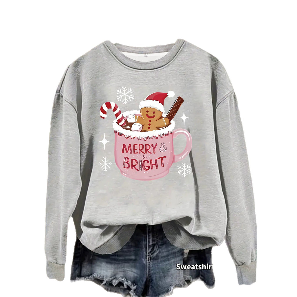 Loose velvet sweatshirt