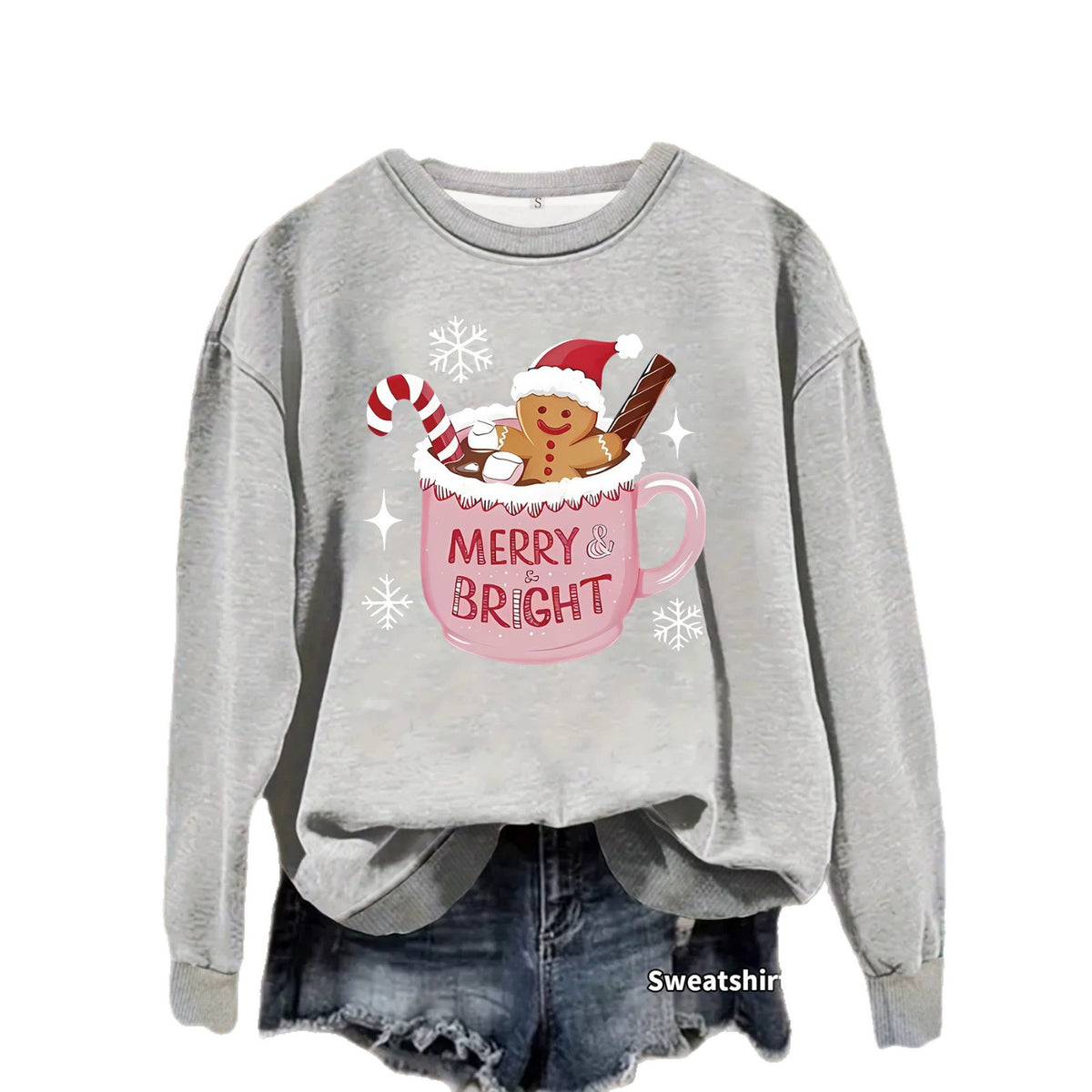 Loose velvet sweatshirt