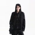 Retro Casual Solid Color Long Sleeve Lapel Loose Leather Jacket