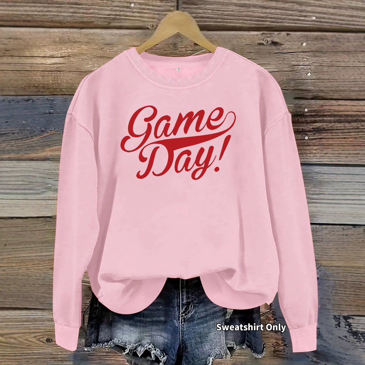 Printed loose women's fleece hoodie