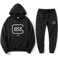 Streetwear Hooded Crewneck Sweatshirt for Men, Casual Warm Hoodie