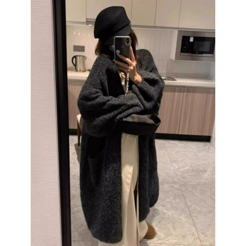 Autumn and winter thick loose sweater jacket