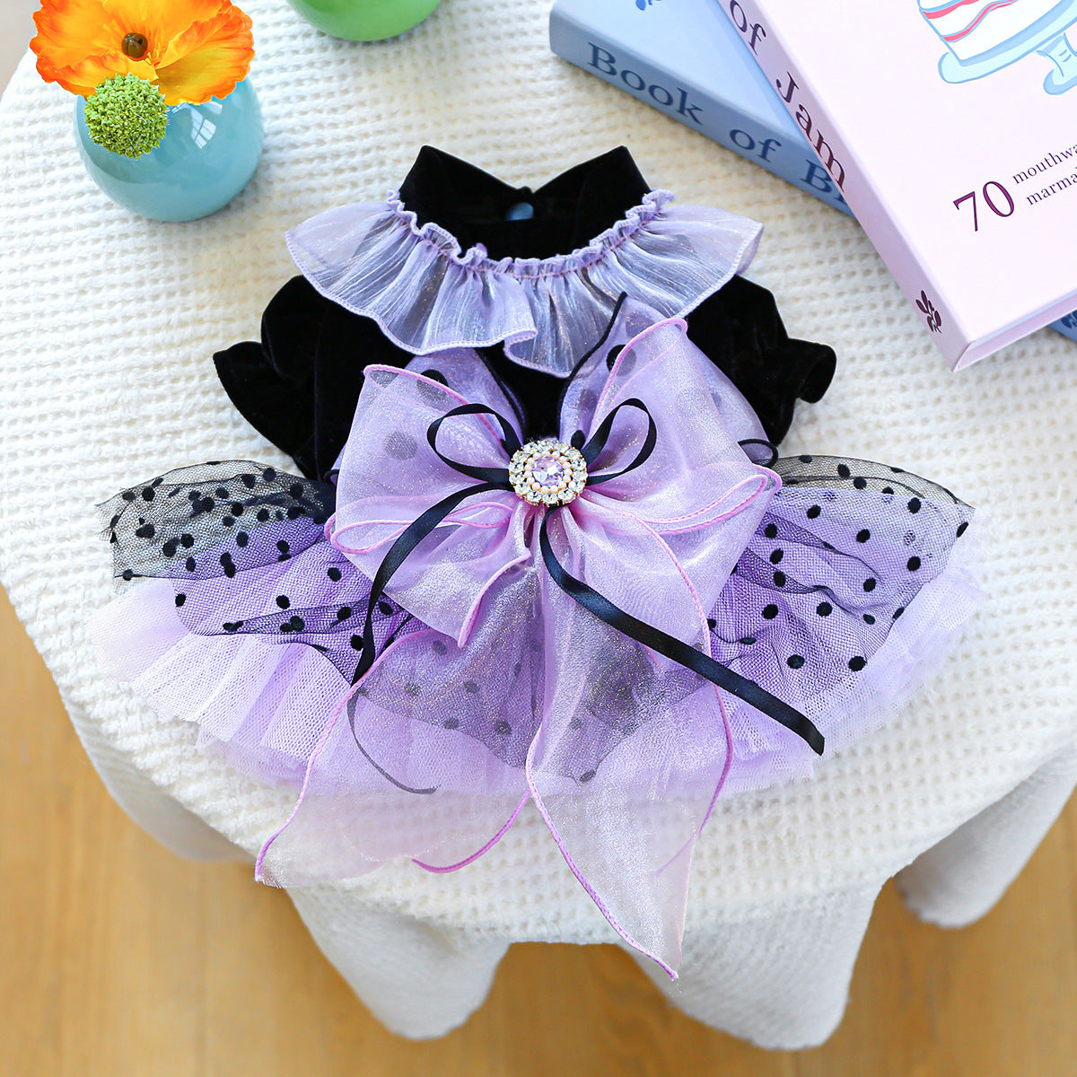 Halloween Pet Dog Cat Dress Quirky Pumpkin Wedding Costume Outfit