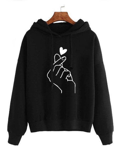 Women's Casual Printed Planet Graphic Hooded Sweatshirt
