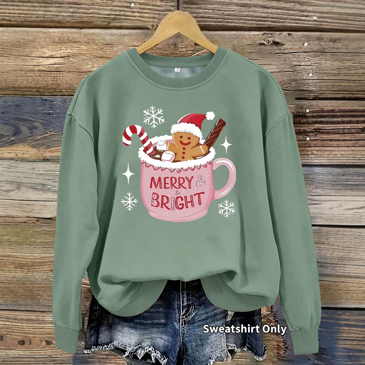 Loose velvet sweatshirt