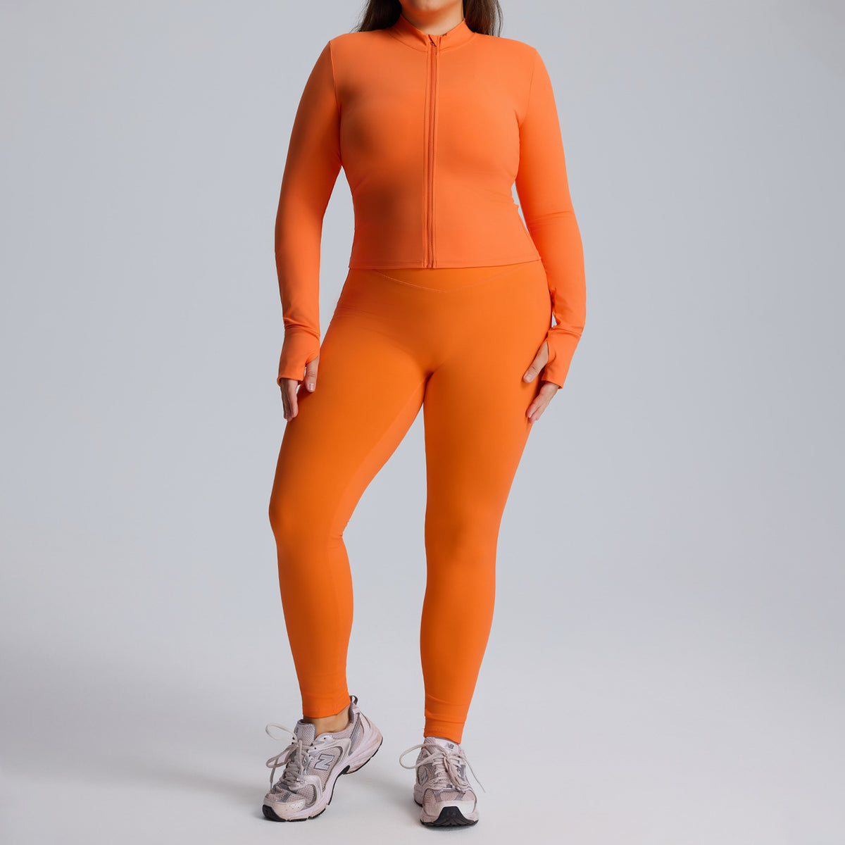 Long sleeved yoga suit set women's sportswear three piece set