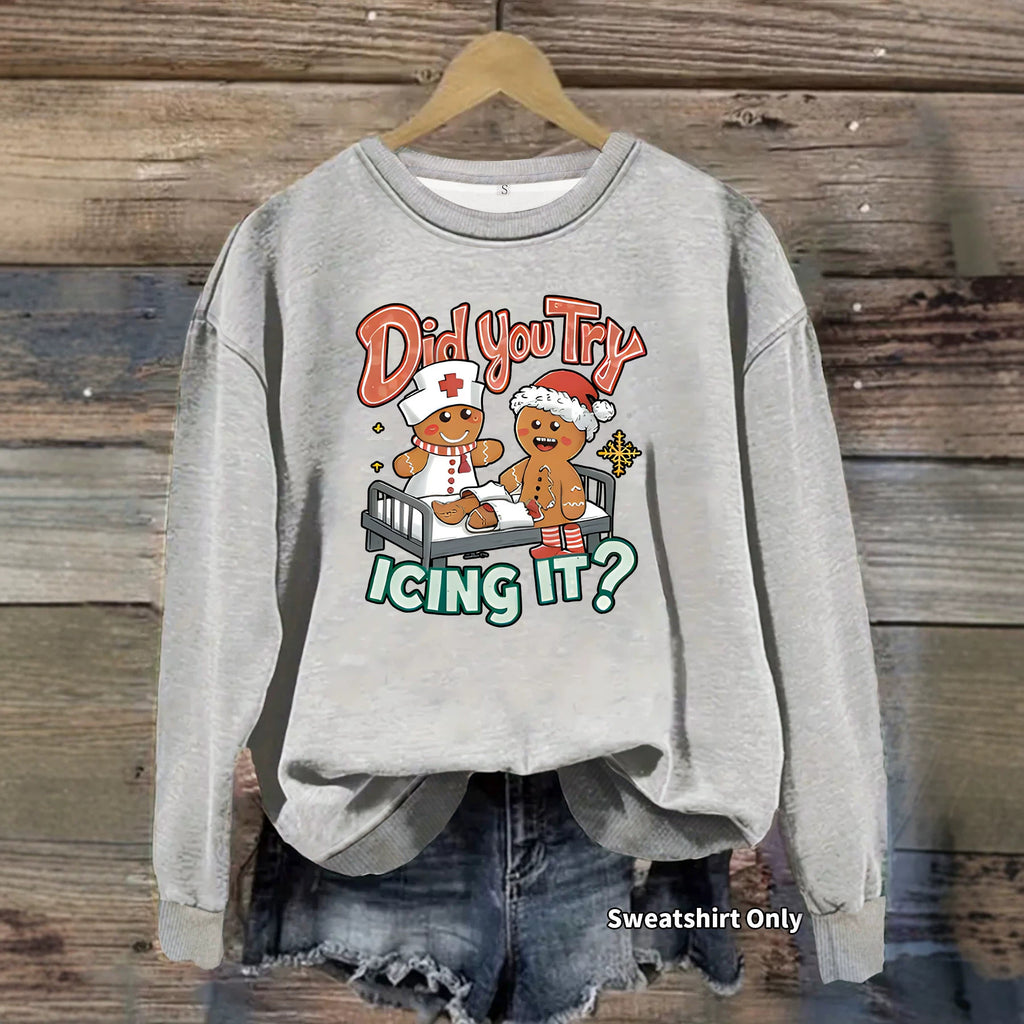 Round neck fleece sweatshirt sports sweatshirt
