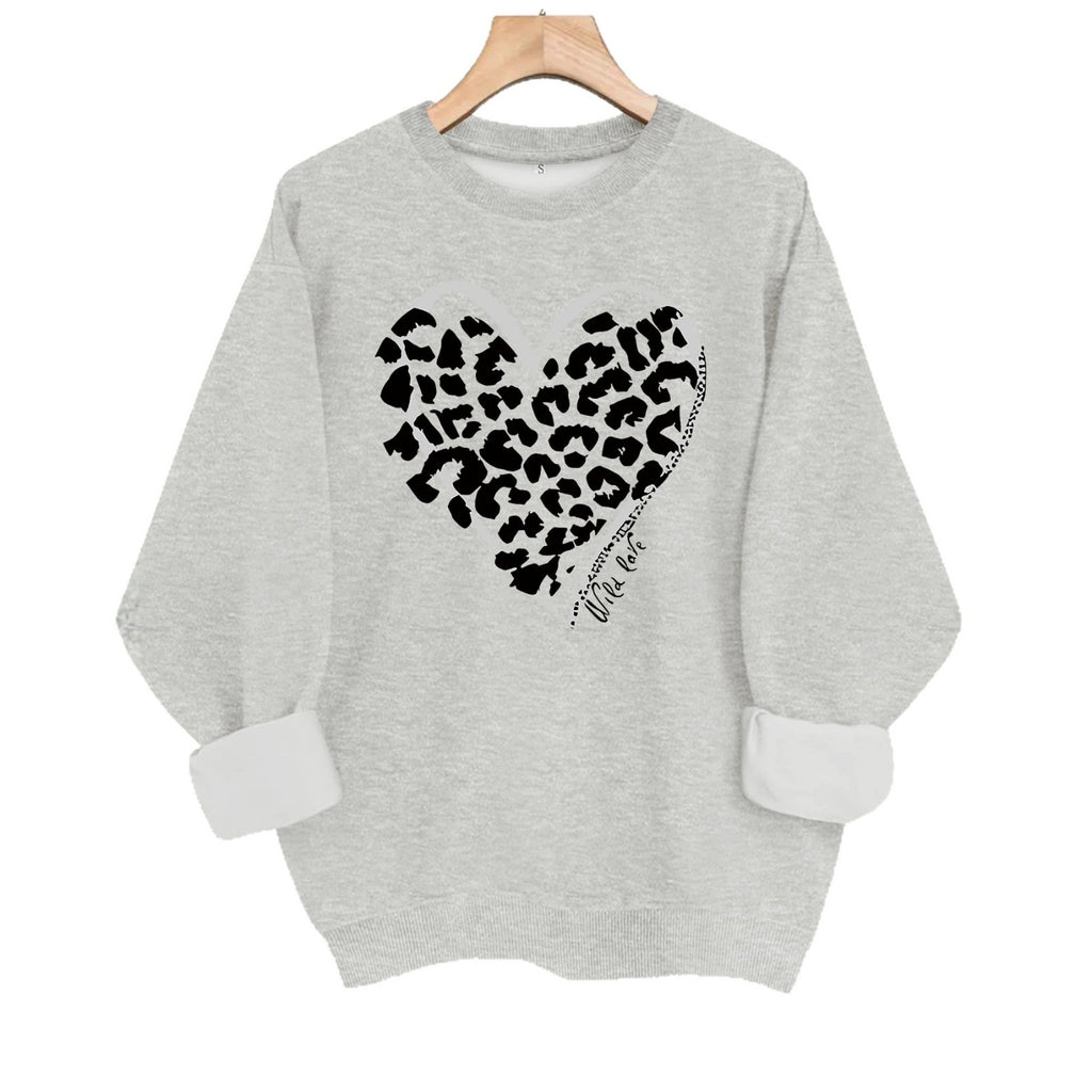 Round neck fleece hoodie