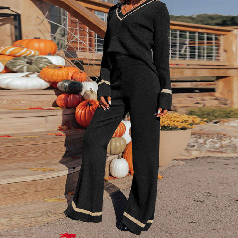 Long Sleeve Color Block Pants
